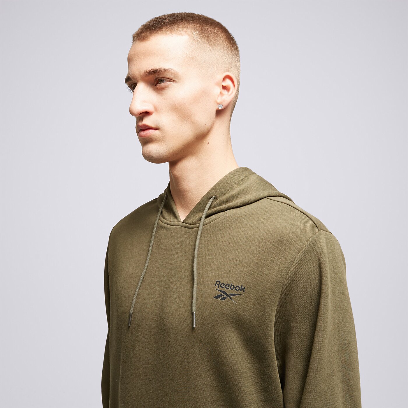 REEBOK HOODIE RI LEFT CHEST LOGO HOOD Schwarz