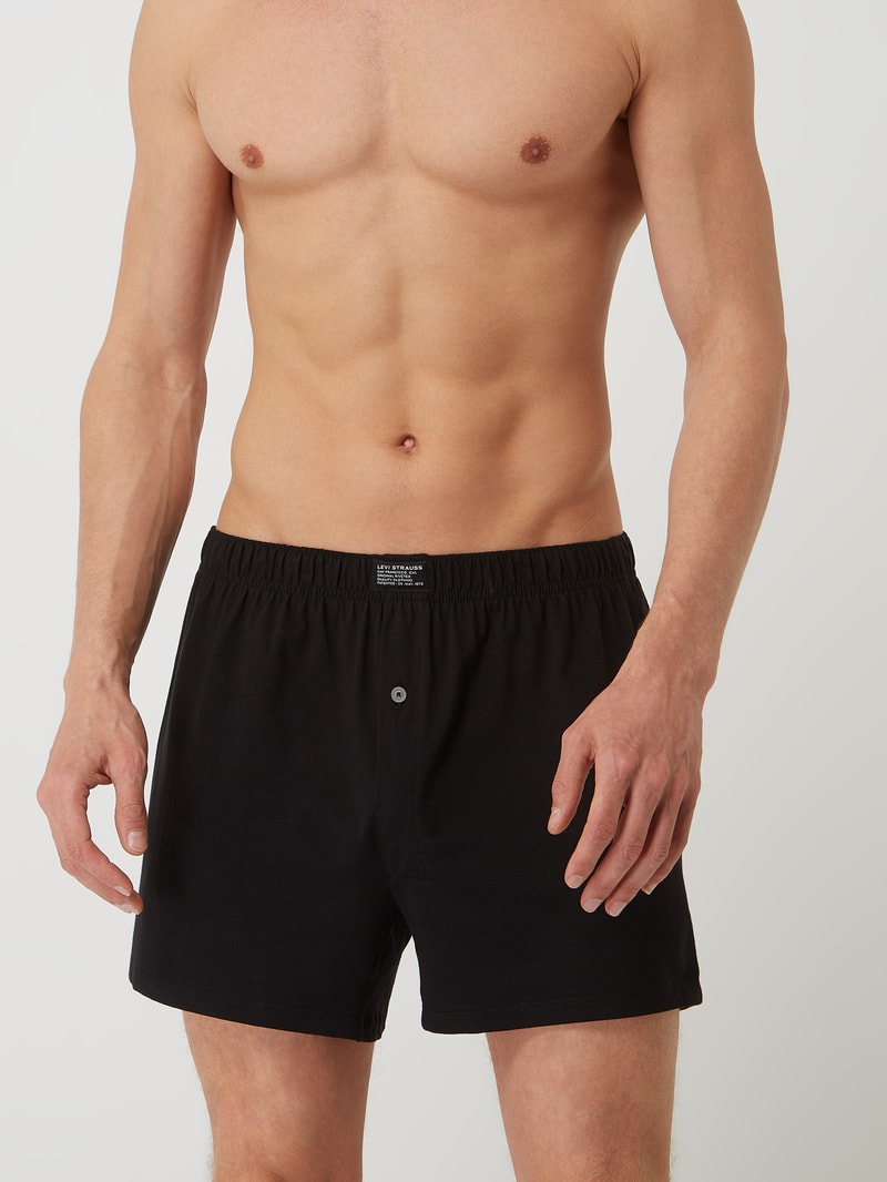 Loose Fit Boxershorts mit Stretch-Anteil im 2er-Pack in hellgrau meliert
