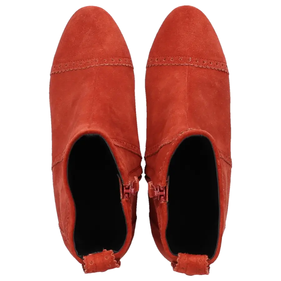 Balenciaga - Stiefeletten Kalbsleder Veloursleder Lochmuster orange - orange