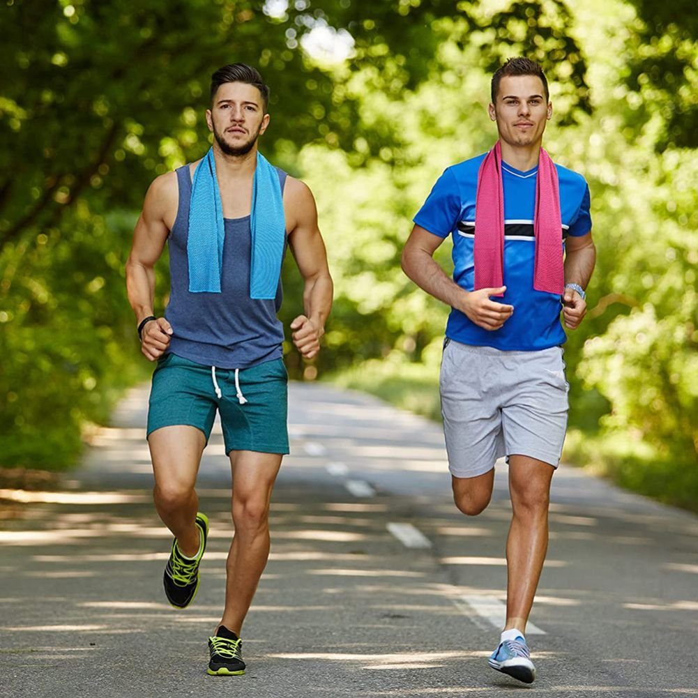ZmdecQna Sporthandtuch Atmungsaktives Kühltuch für Übung Wandern Gym