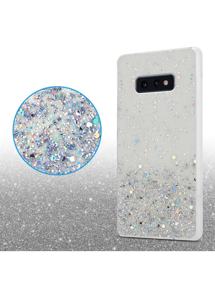 cadorabo Hülle für Samsung Galaxy S10e Glitter in Transparent mit Glitter günstig kaufen onesize