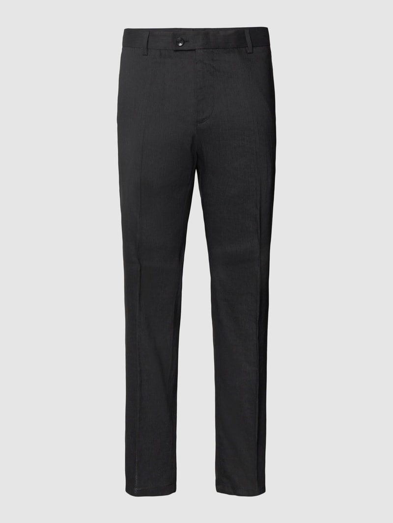 Chino mit französischen Eingrifftaschen in schwarz