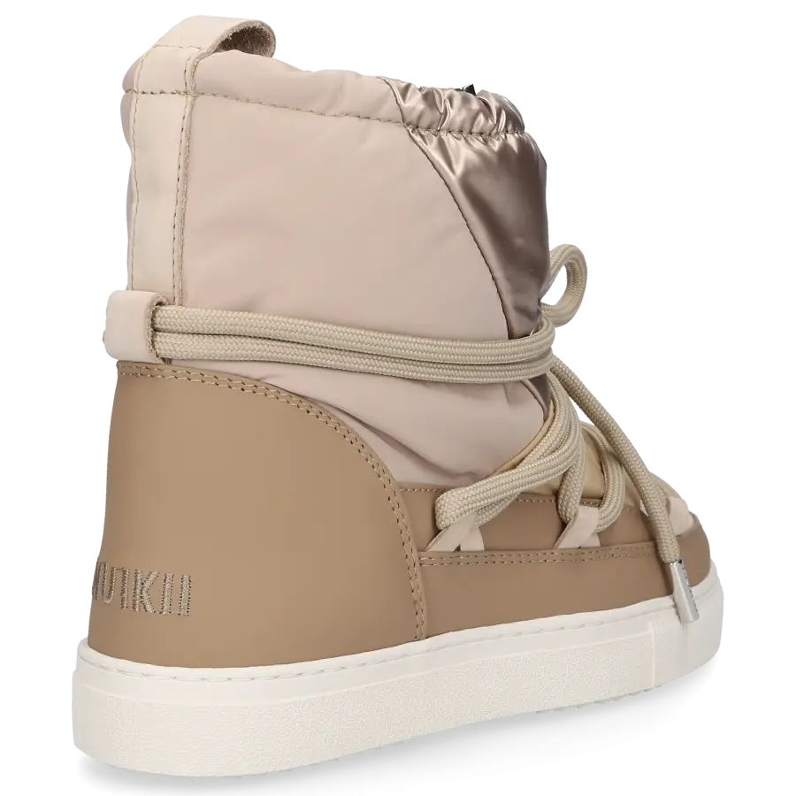 INUIKII - Snowboots PUFFER LOW Materialmix - beige