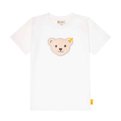 T-Shirt kurzarm, weiß für Jungs