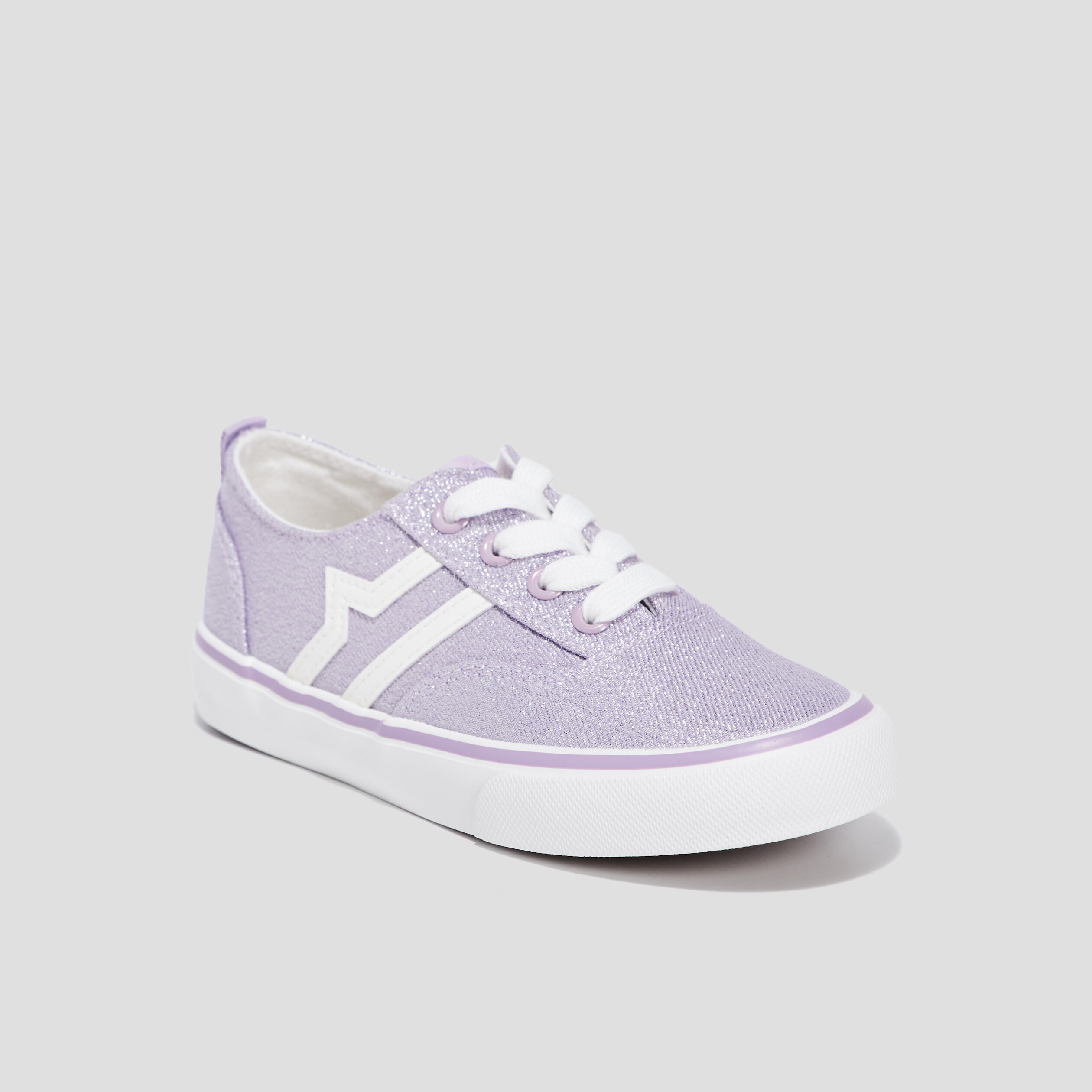 Tennis en toile à lacets Creeks violet fille | La Halle