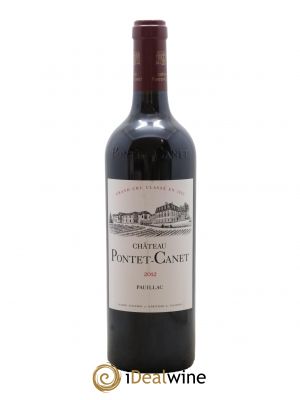 Château Pontet Canet 5ème Grand Cru Classé  2012 - Lot de 1 Bouteille