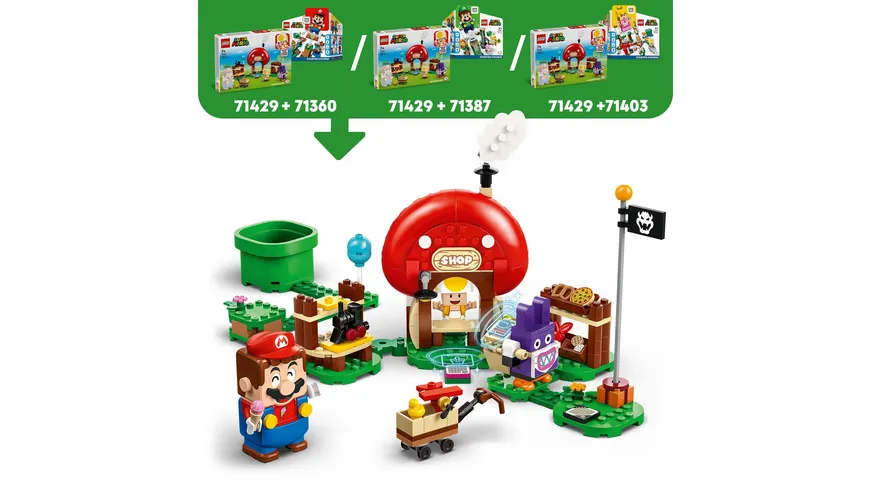 LEGO Super Mario 71429 Mopsie in Toads Laden – Erweiterungsset mit 2 Figuren