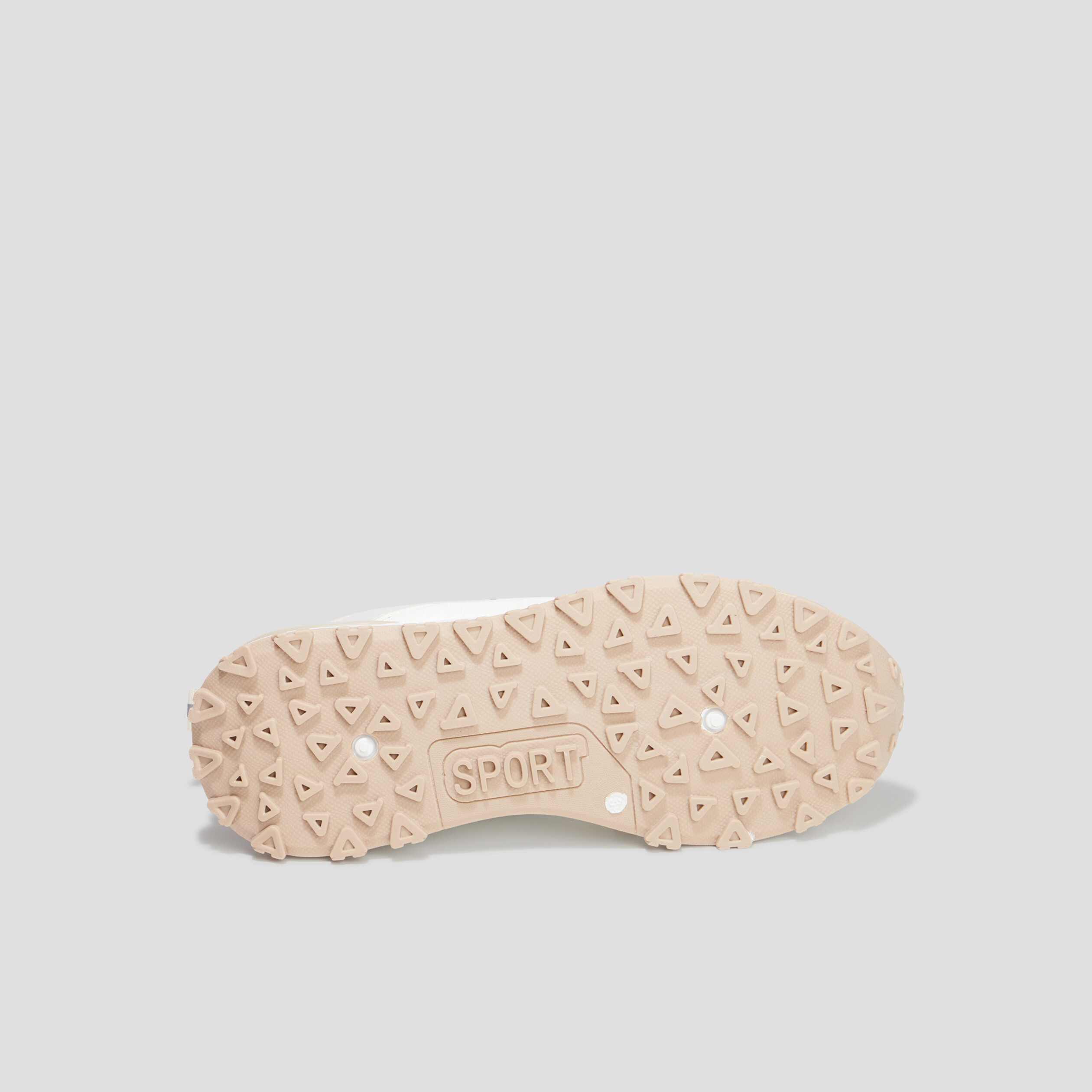Baskets running bi-matière Creeks blanc femme | La Halle