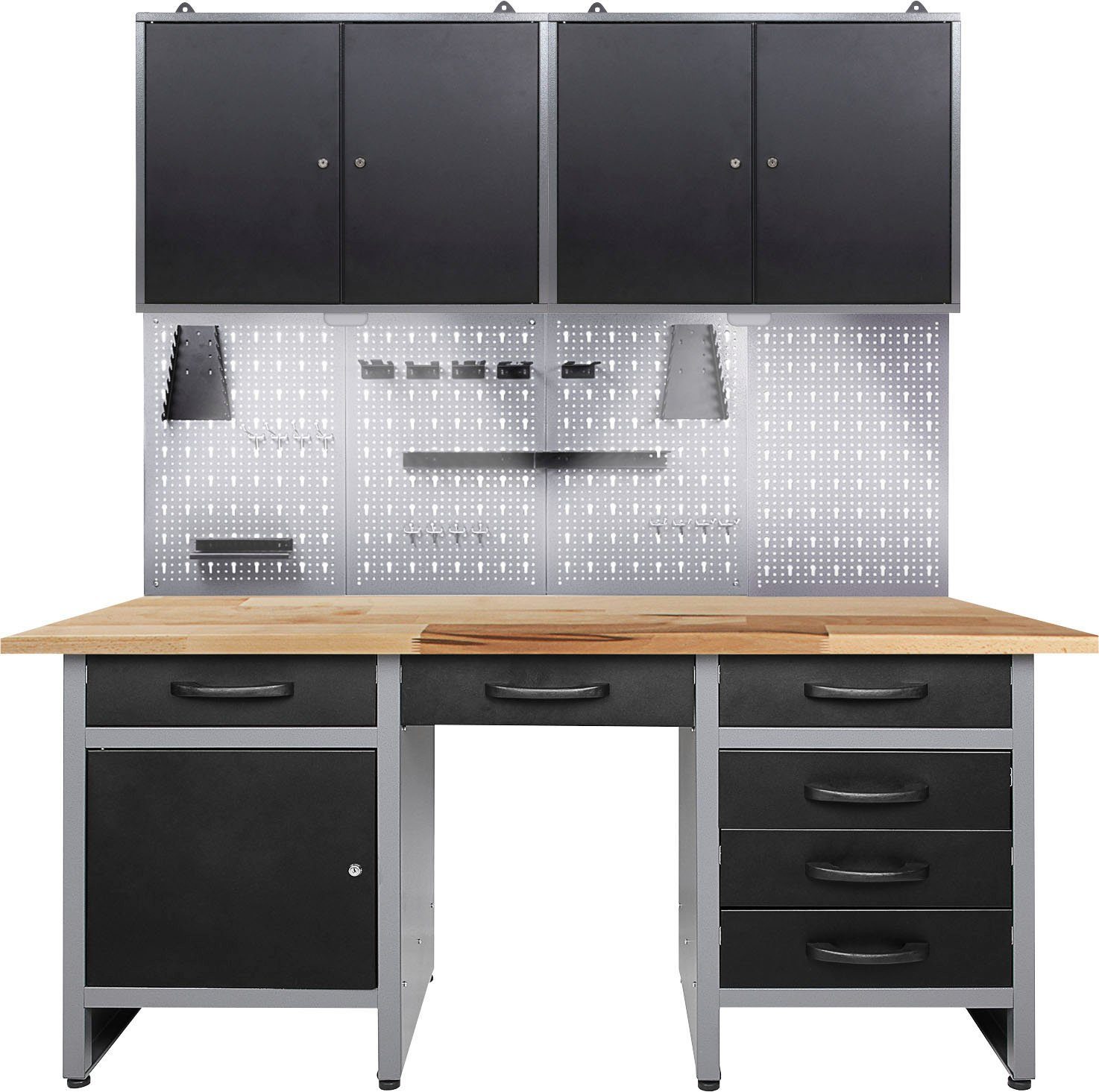 ONDIS24 Werkstatt-Set, 160 cm, mit LED