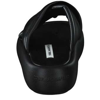 Karl Lagerfeld Laguna Puffa Strap Slide in schwarz