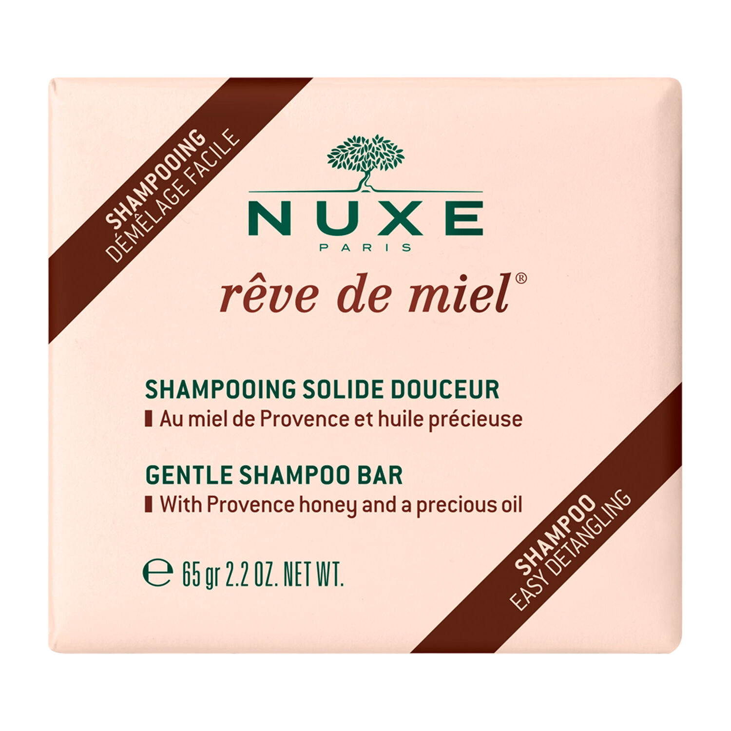 Nuxe Shampoing Solide Douceur Rêve de Miel® - Tous types de cheveux - 65g