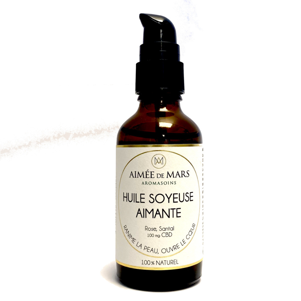 aimée de MARS HUILE SOYEUSE AIMANTE - Certifié Cosmosnatural Huile de massage