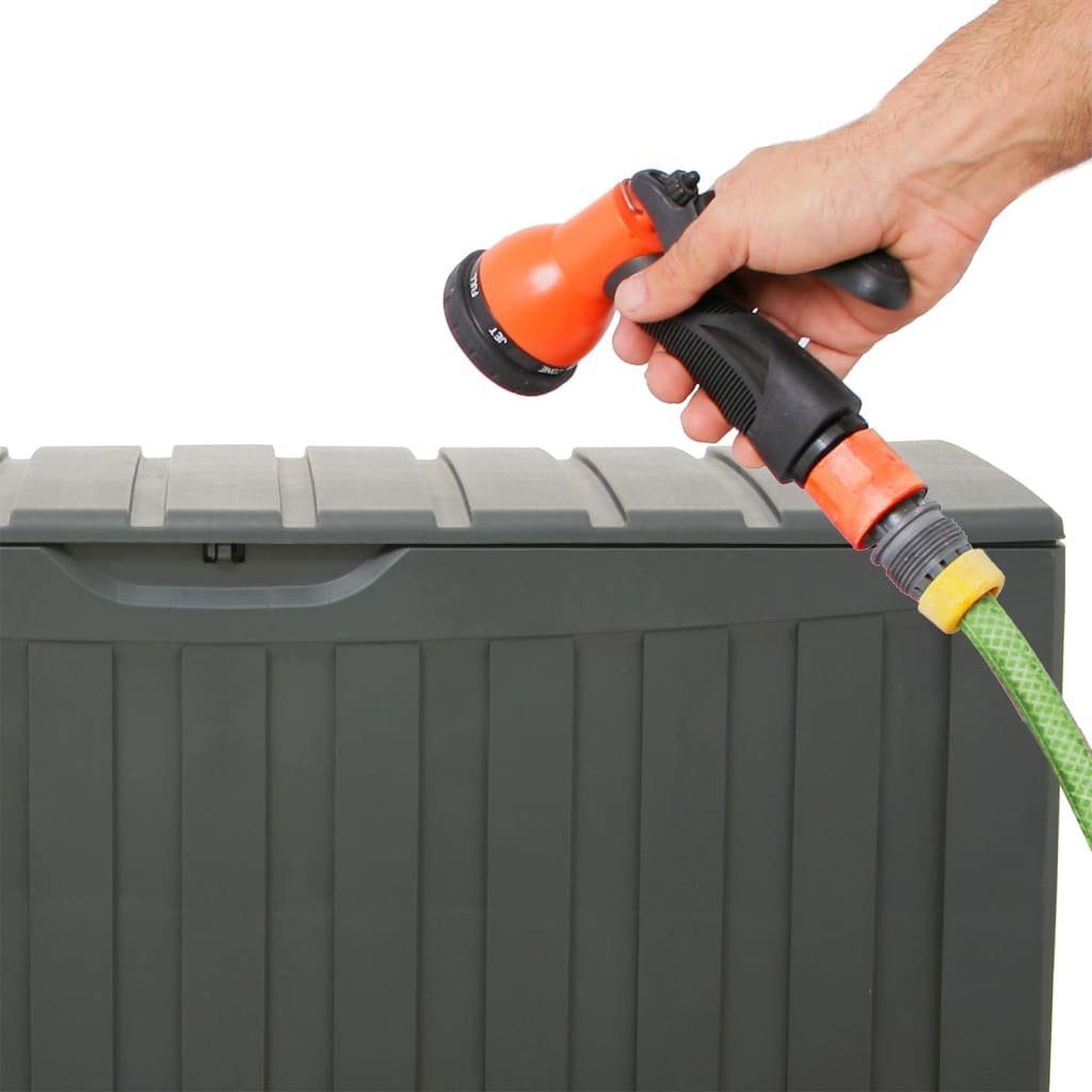 vidaXL Aufbewahrungsbox Truhe Schwarz 118x53x57 cm Polypropylen