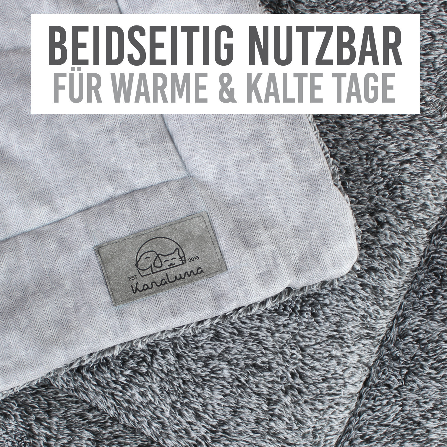 KaraLuna Hundematten KaraLuna Liegematte grau M
