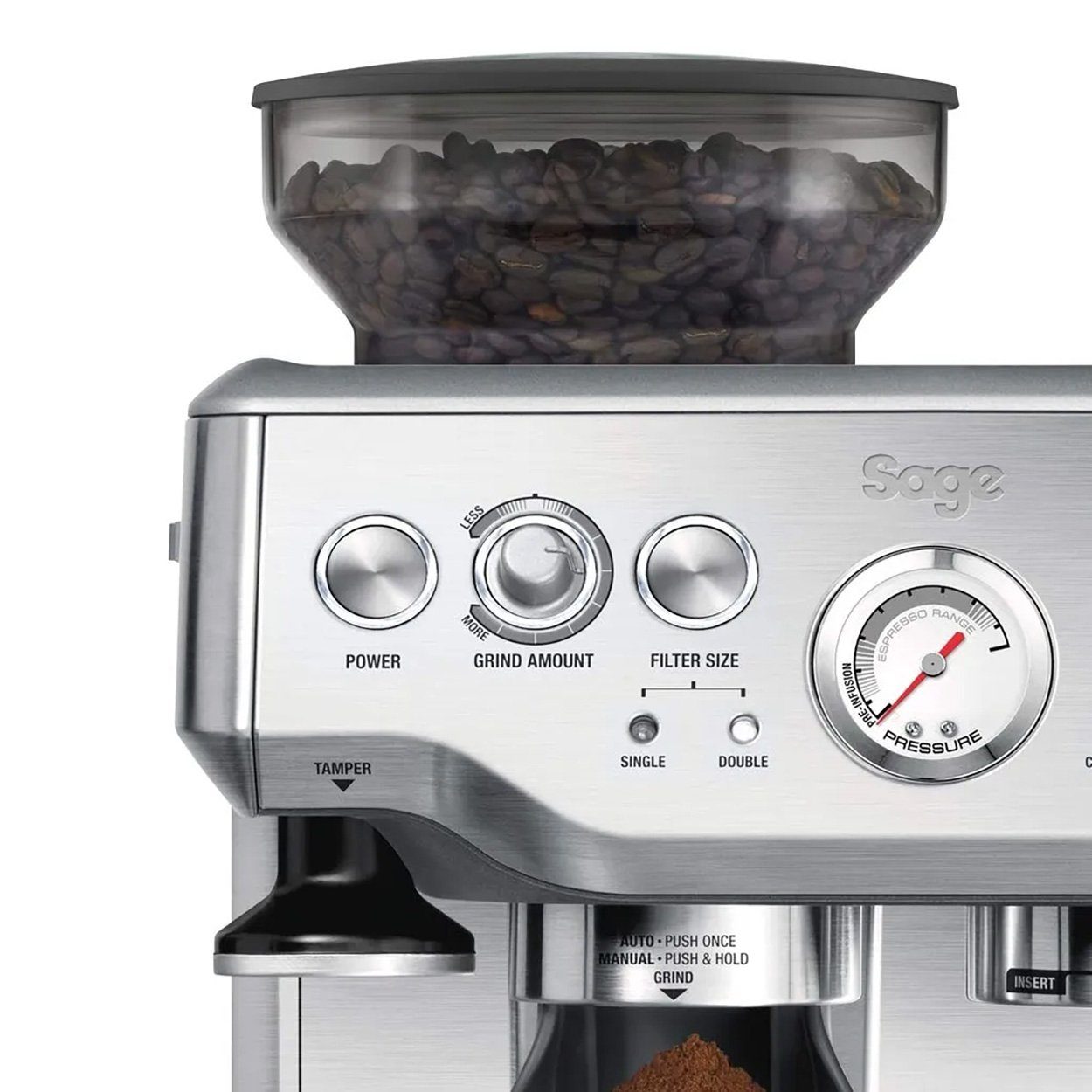 Sage Siebträgermaschine Espresso Maschine The Barista Express