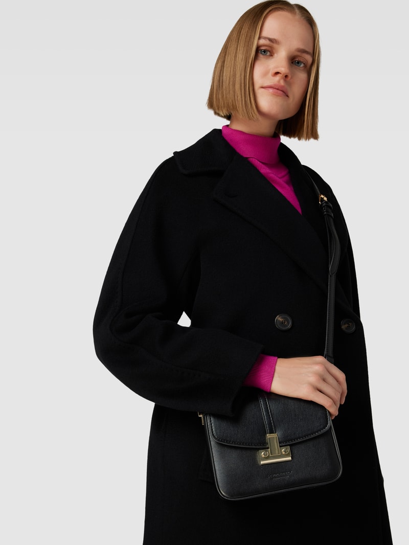 Handtasche mit Statement-Schließe Modell 'GIORA' in schwarz