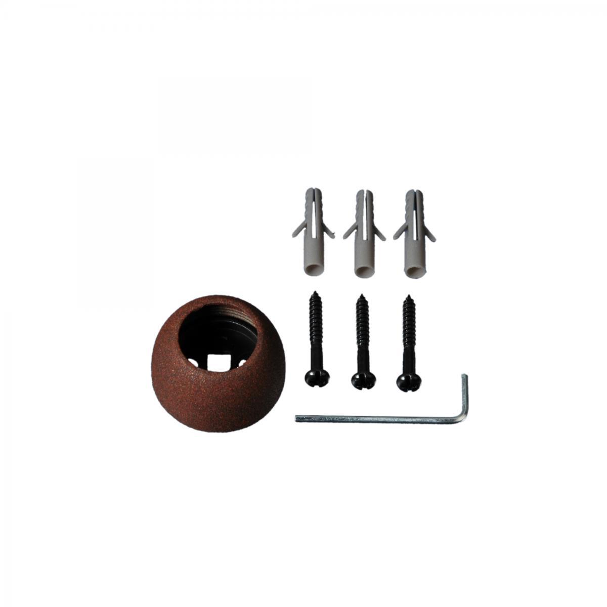 Bella Casa Wandlager für Gardinenstangen 20 mm rost