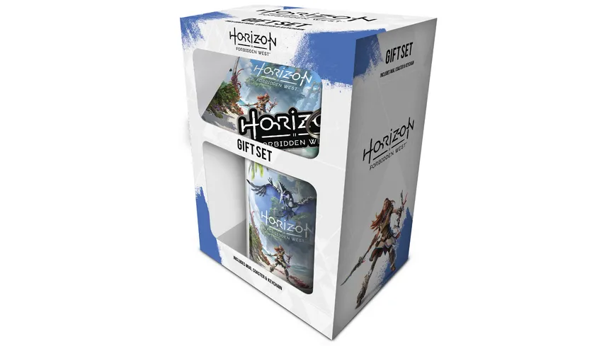 Geschenkset (Tasse, Untersetzer & Schlüsselanhänger) - Horizon