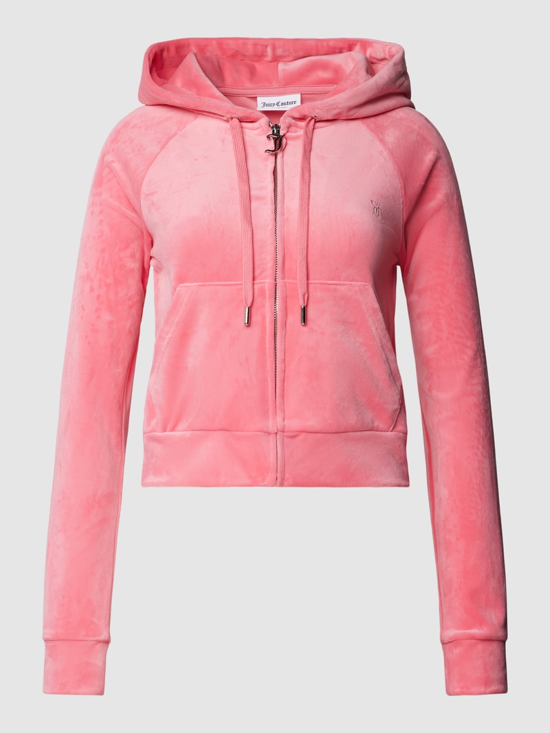 Sweatjacke mit Kapuze Modell 'MADISON' in pink