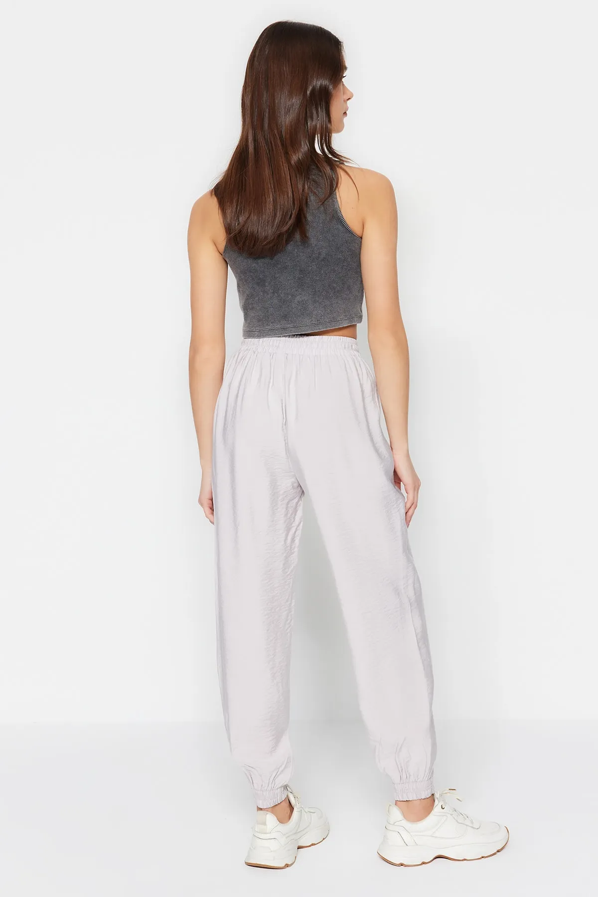 Trendyol Collection  Graue Jogger-Webhose TWOSS20PL0129
