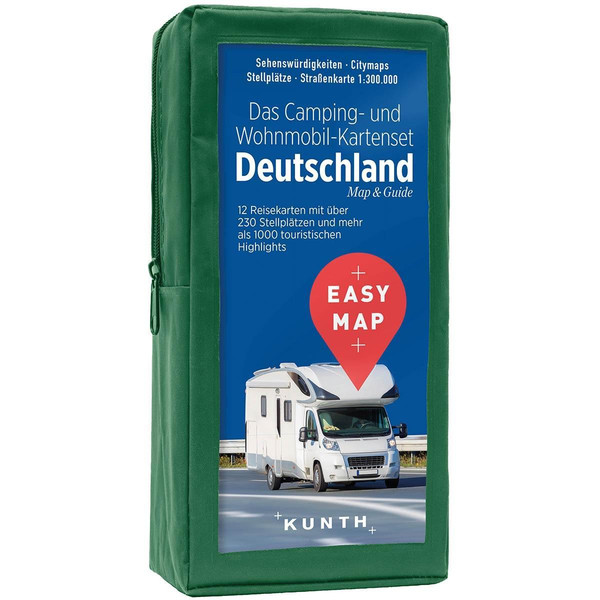 EASY MAP Das Camping- und Wohnmobil Kartenset Deutschland 1:300.000 - Straßenkarte