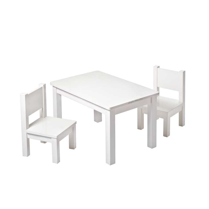 2 chaises blanches tout-petits