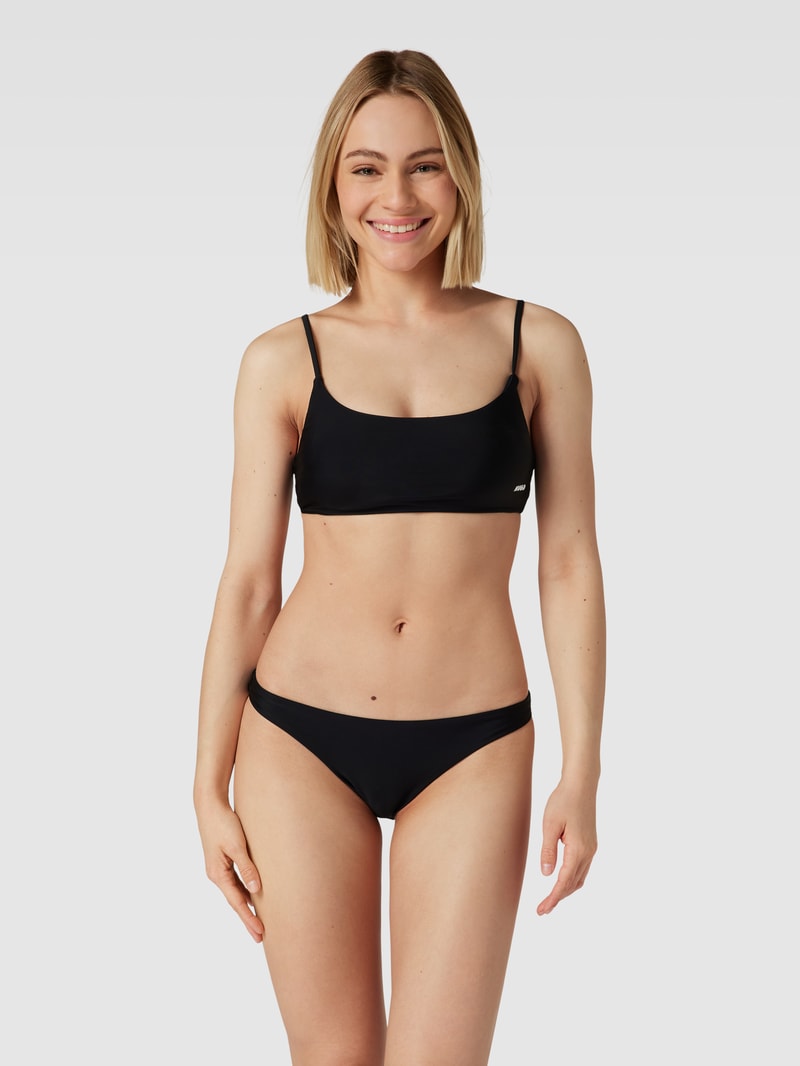 Bralette mit verstellbaren Spaghettiträgern Modell 'PURE' in schwarz