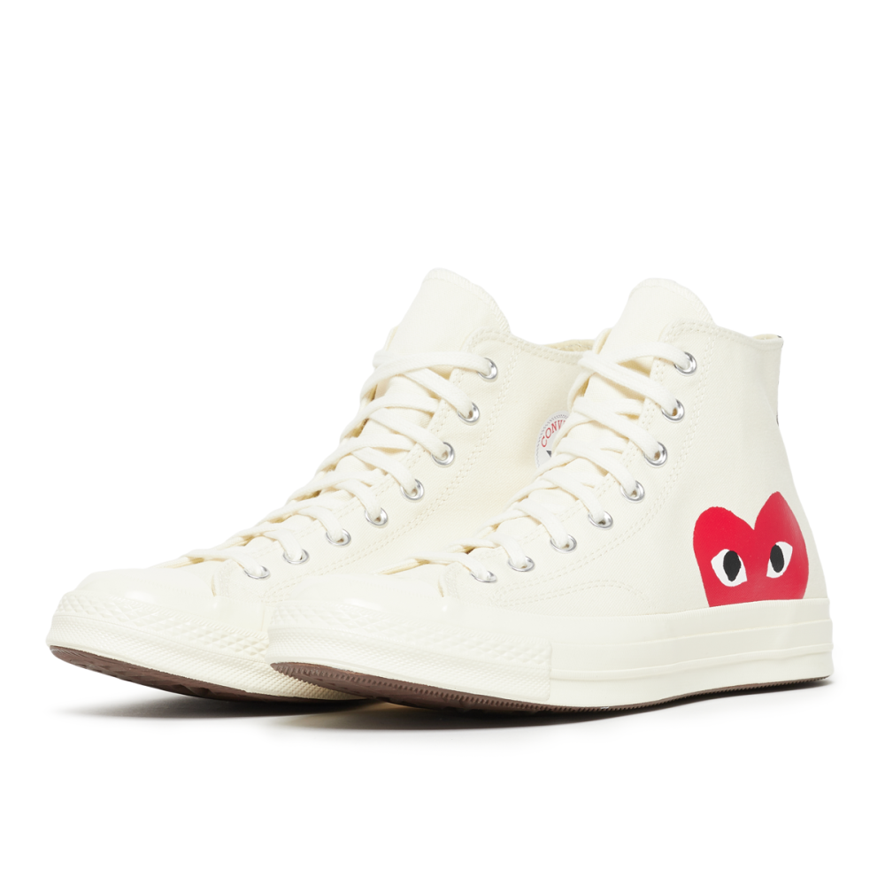 Comme des Garcons Play Converse Chuck Hi P1-K112-2 / weiss