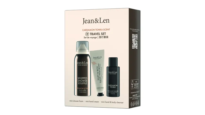 Jean&Len Travel Set Cardamom/Tonka Geschenkpackung
