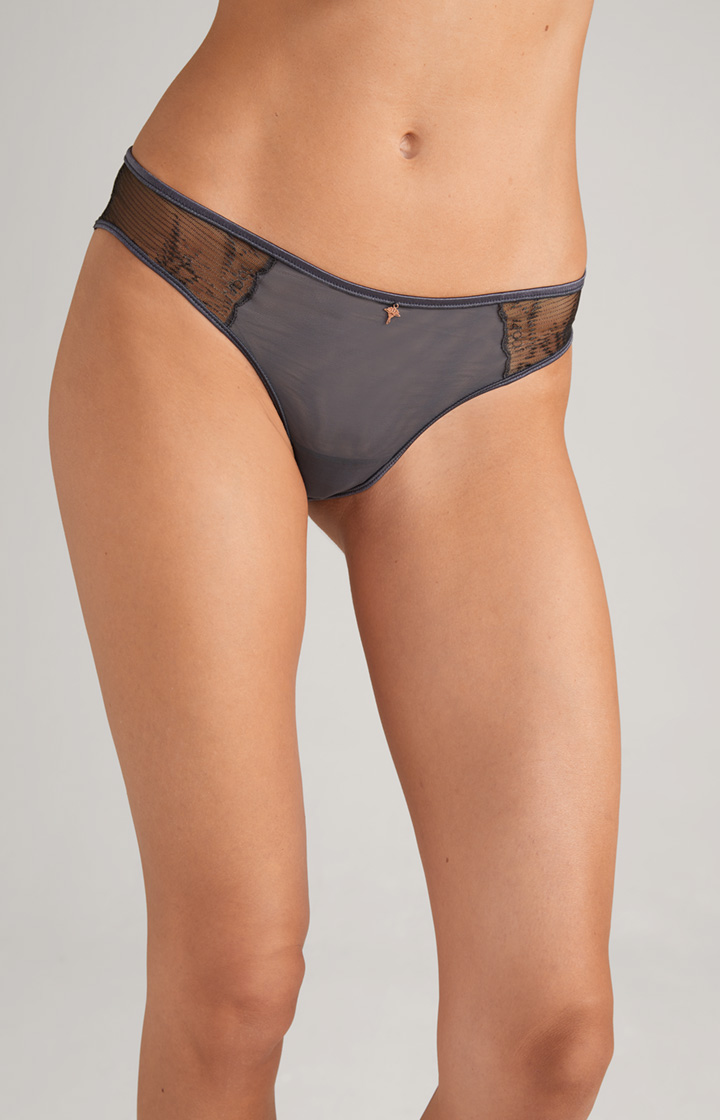 Bikini-Slip in Anthrazit