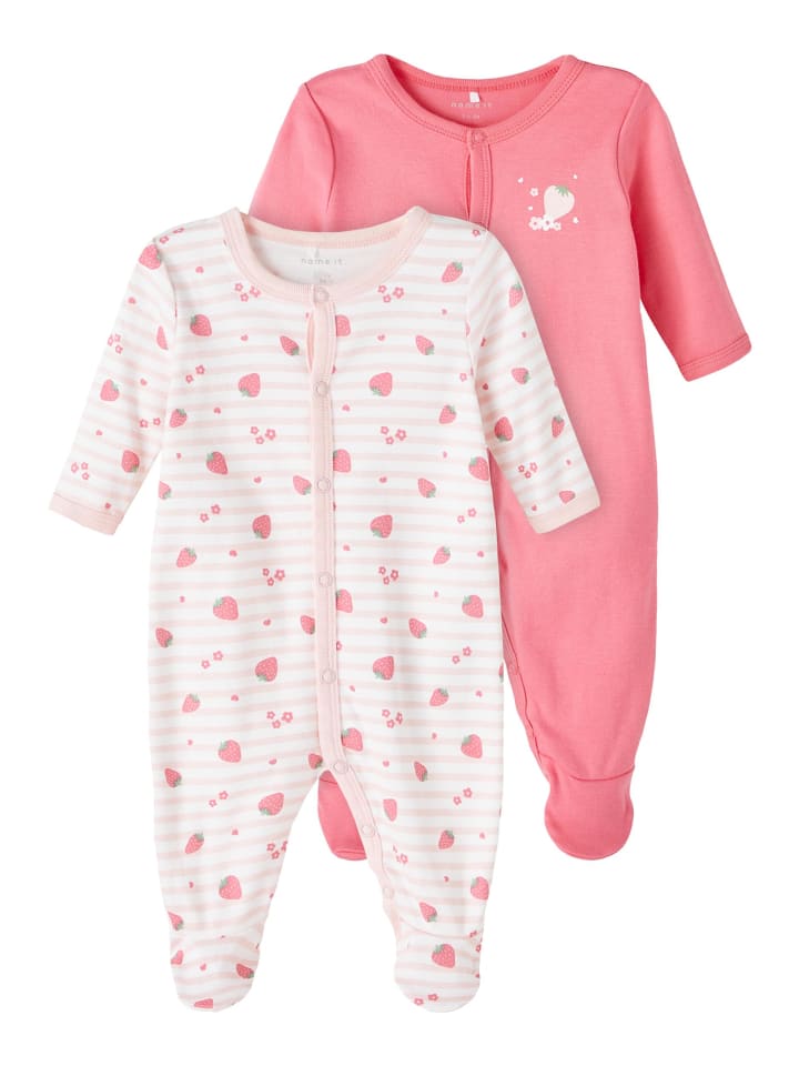 name it Schlafstrampler 2er Pack in camellia rose günstig kaufen