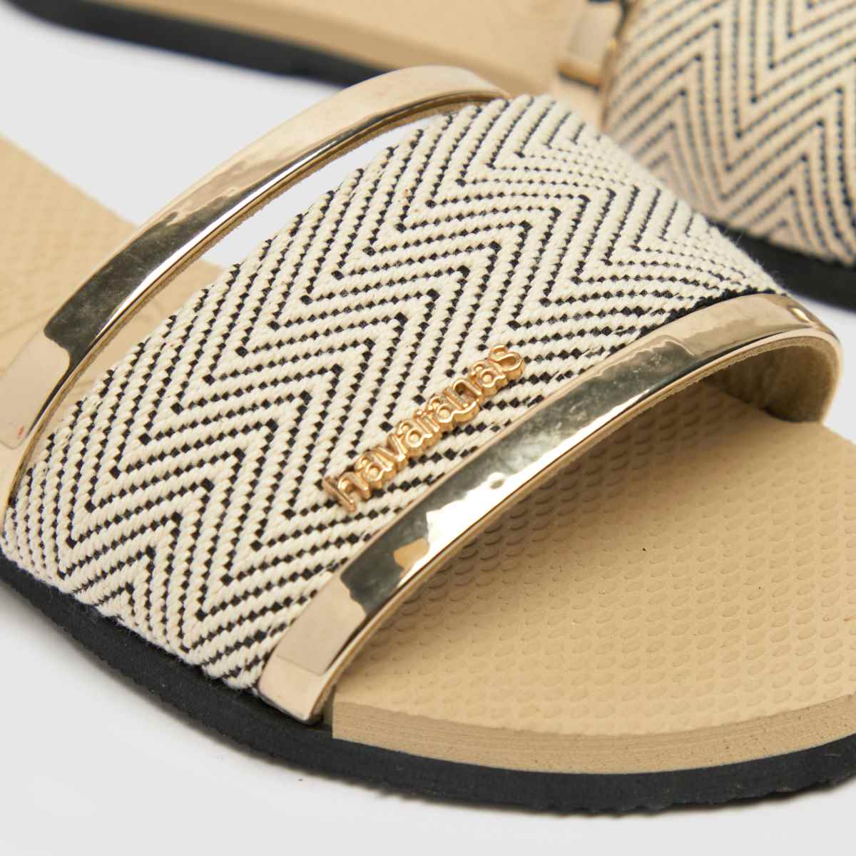 Havaianas trancoso slide szandál arany színben