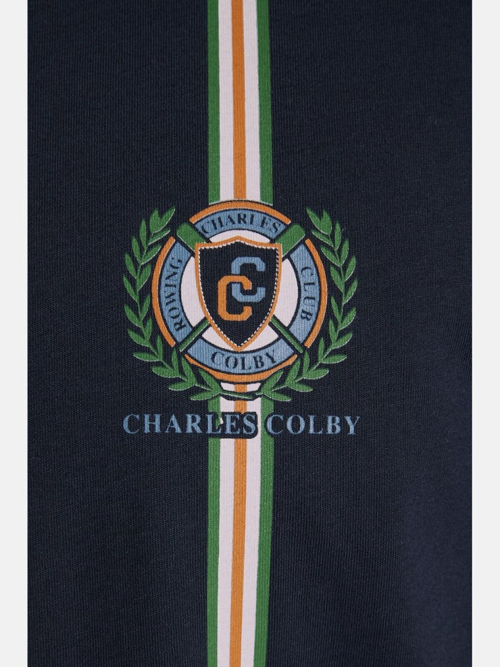Charles Colby T-Shirt EARL SULLIVAN in dunkelblau günstig kaufen