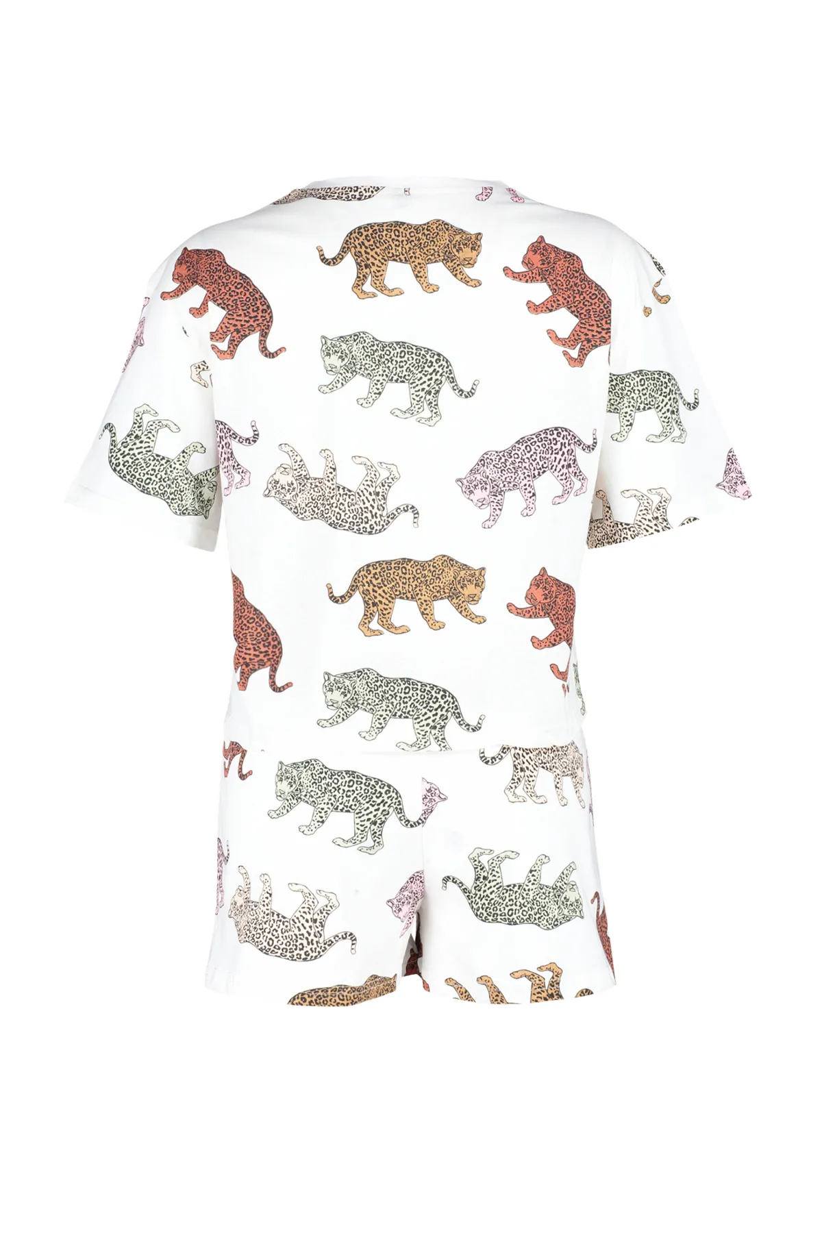 Trendyol Collection  Damen-Pyjama-Set aus 100 % Baumwolle mit Tiermuster, ecrufarben THMSS24PT00078