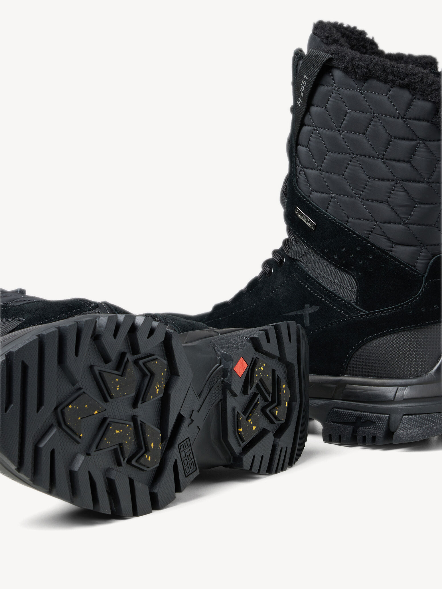 en cuir - noir doublure chaude