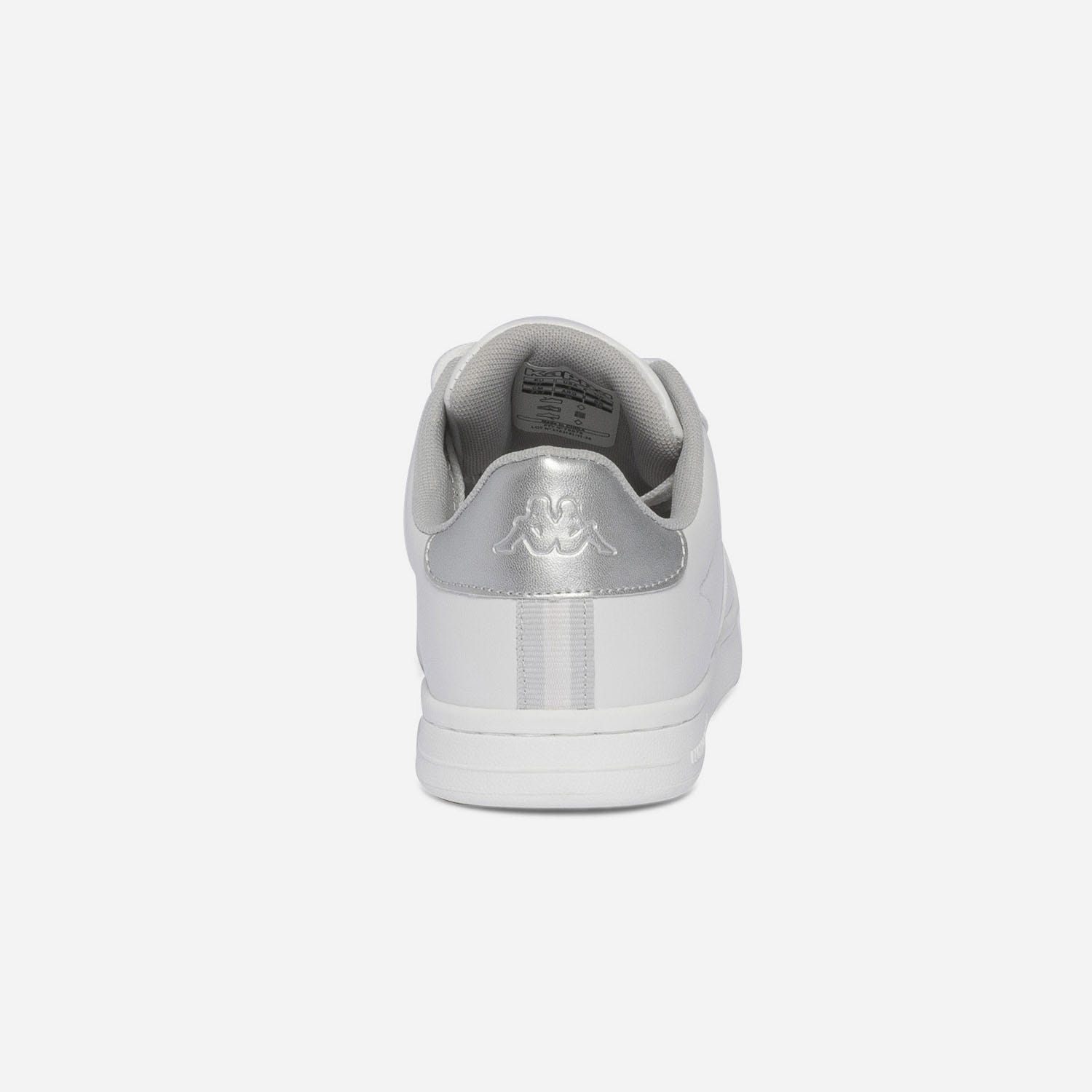 Tennis KAPPA blanc, argent et gris