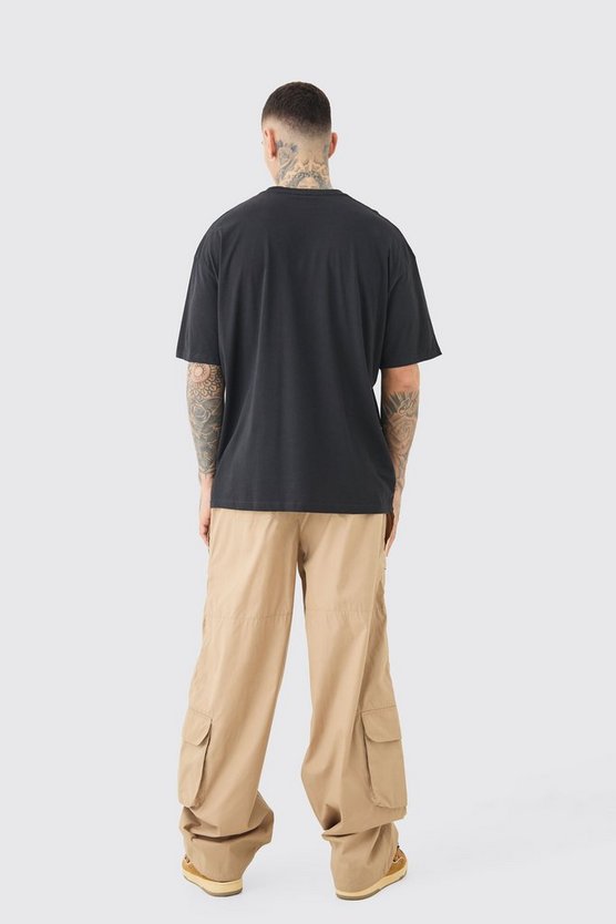 Tall Oversize Cargohose mit elastischem Bund