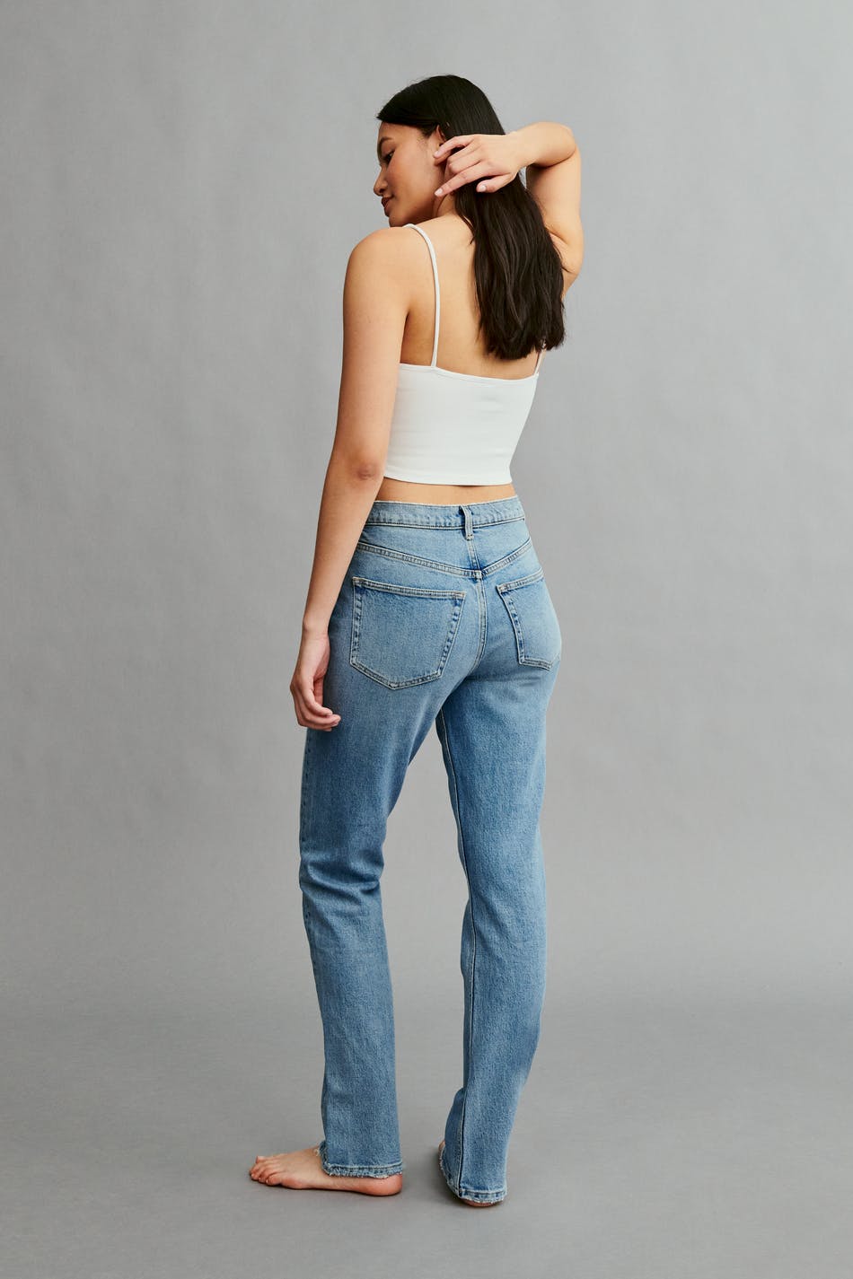 Straight slim jeans