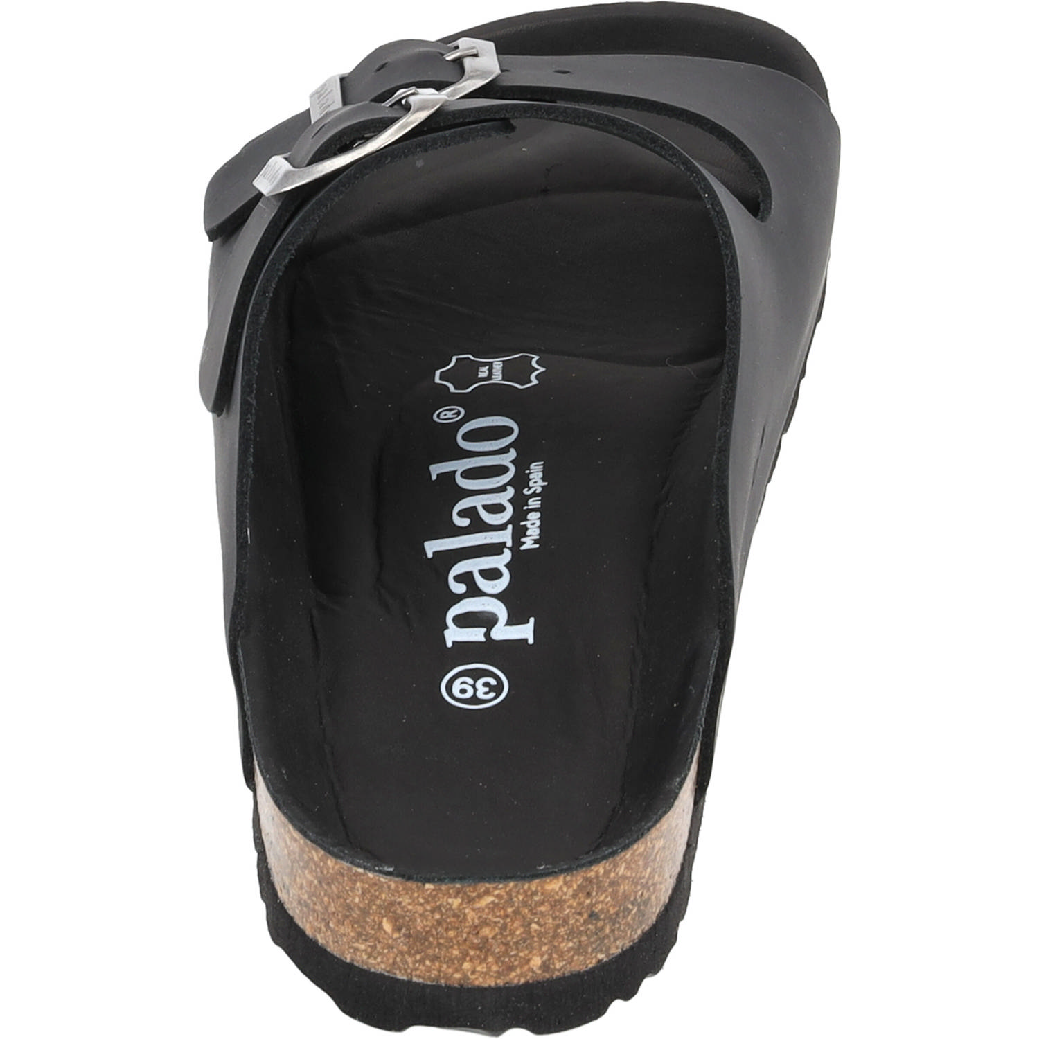 Palado Korfu Premium Leather, Pantoletten, Damen, Schwarz