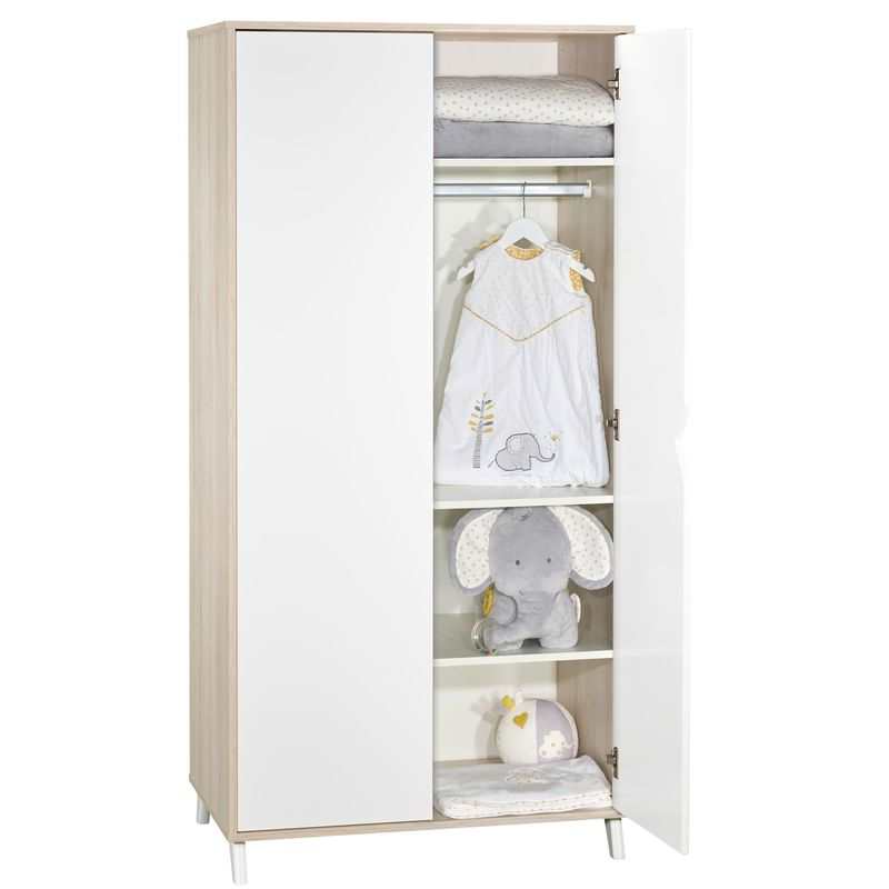 Armoire 2 portes Scandi naturel