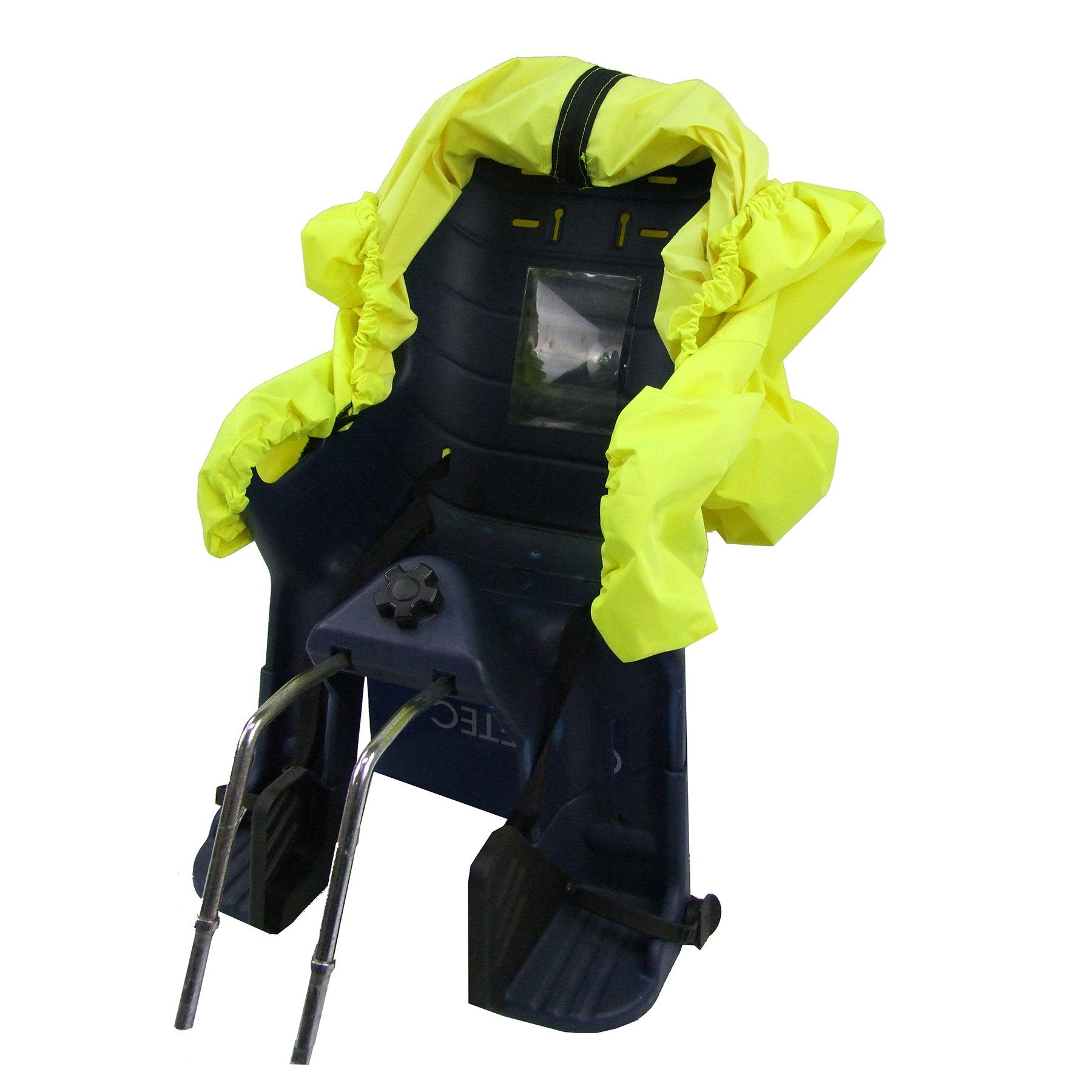 BambiniWelt by Rafael K. Fahrradkindersitz Regencape Regenponcho für Kinderfahrradsitz Reflektorstreifen, Kinderhelm passt unter die Kapuze
