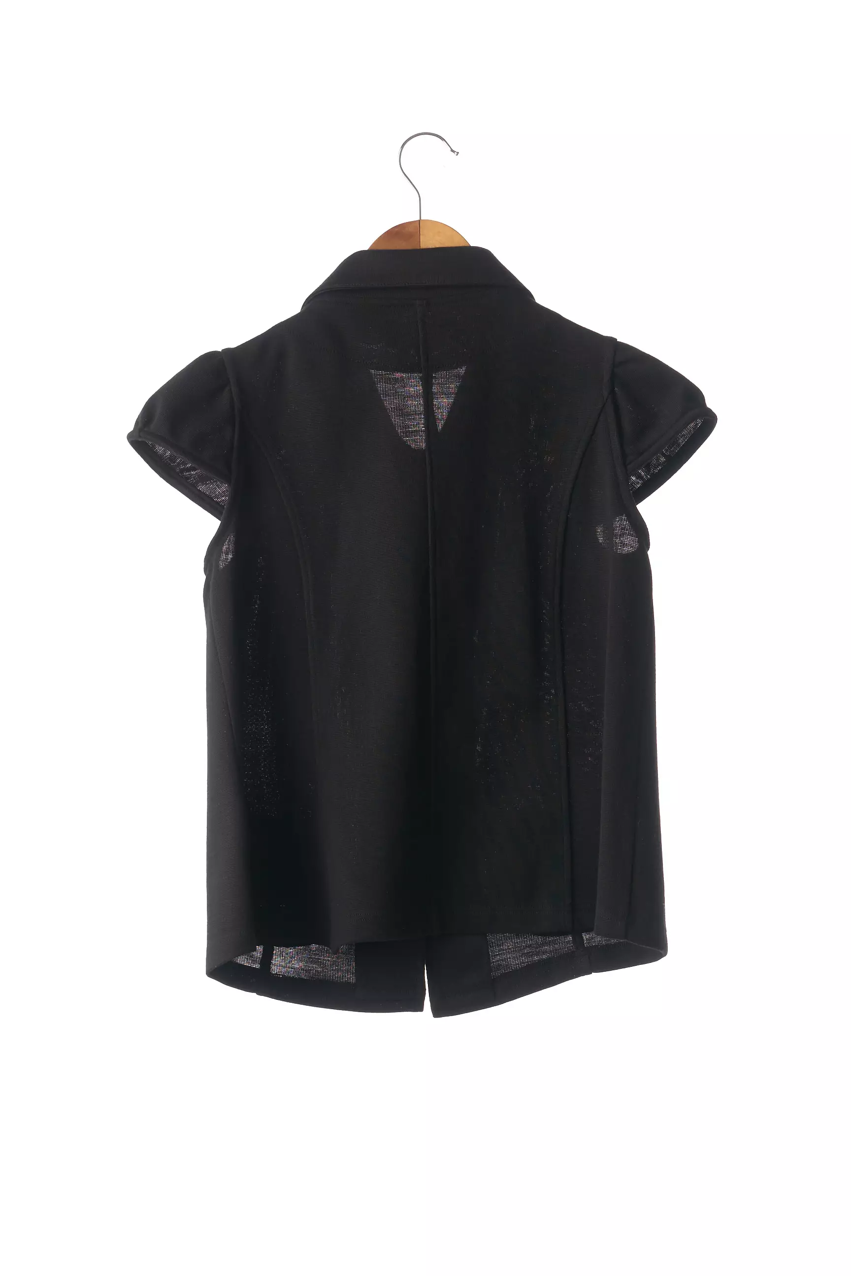 Sexy Woman Gilets Manches Courtes Femme couleur noir