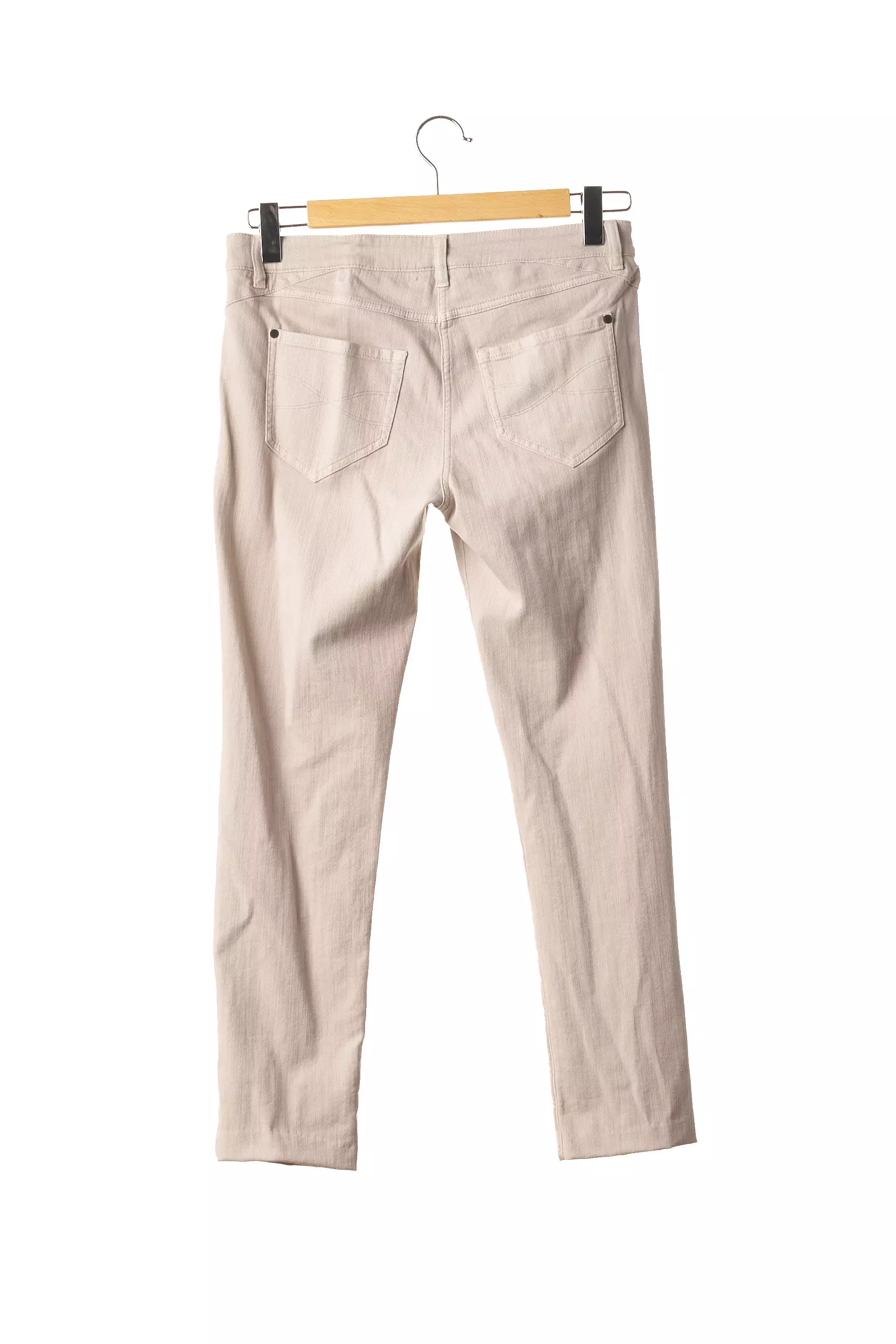 Brunello Cucinelli Pantalon7 8 Femme couleur beige