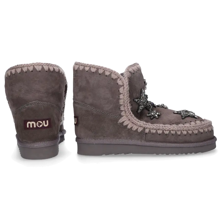 MOU - Snowboots ESKIMO STARS gefüttert - grau