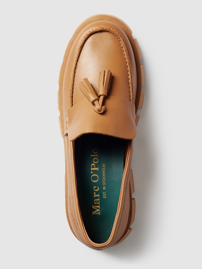 Tassel-Loafer mit Quasten in camel