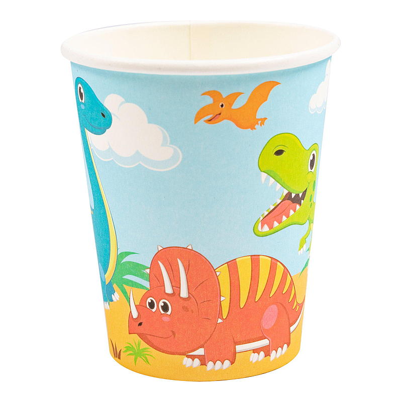 Giform Pappbeger 8 stk dinosaur