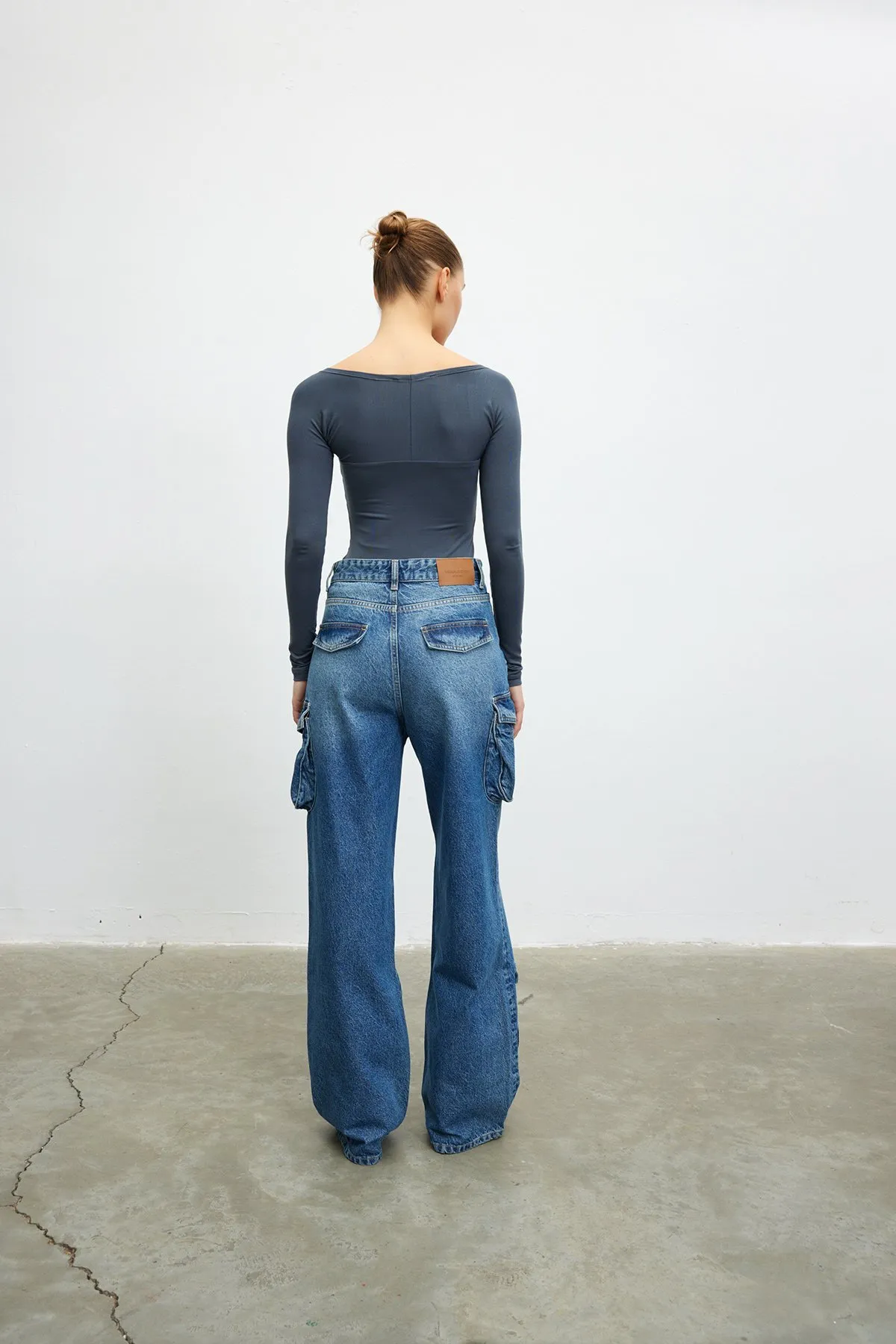 VATKALI  Cargo-Jeans mit hoher Taille – Premium-Kollektion