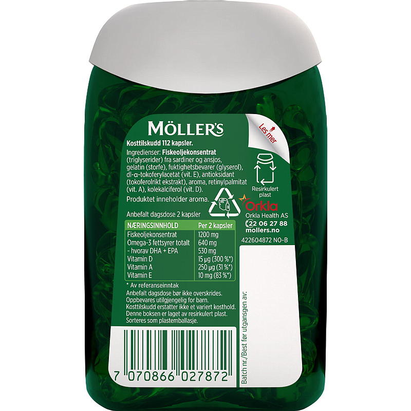 Möller's Möller's den Originale omega-3 112 stk