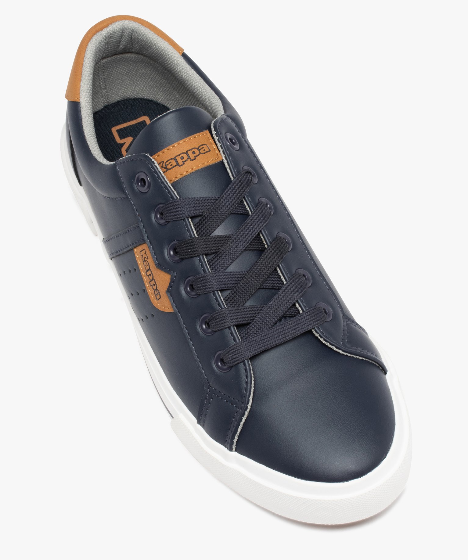 Baskets homme unies à semelle contrastée – Kappa Aris marine | GEMO