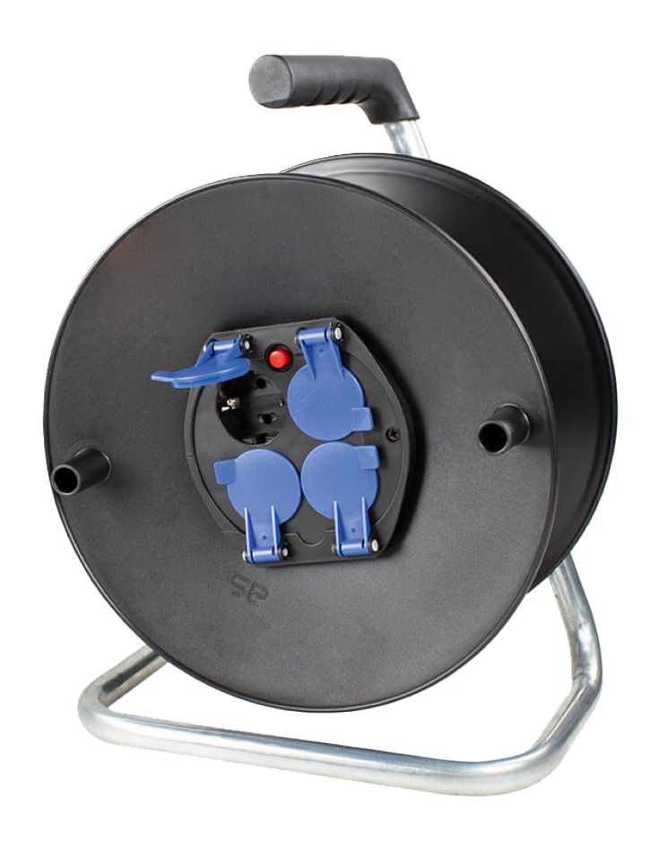 Schwabe 10208 Kabeltrommel leer 230 V/16 A IP20 Ø 285 mm für 50 m Kabel